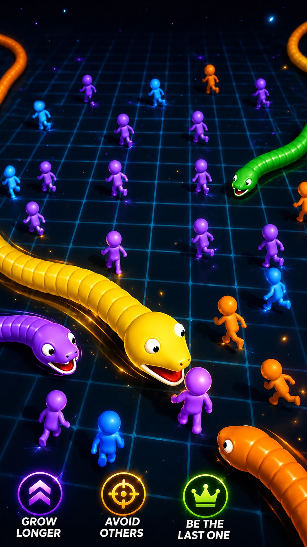 Snake vs StickMan : Big Snake screenshot