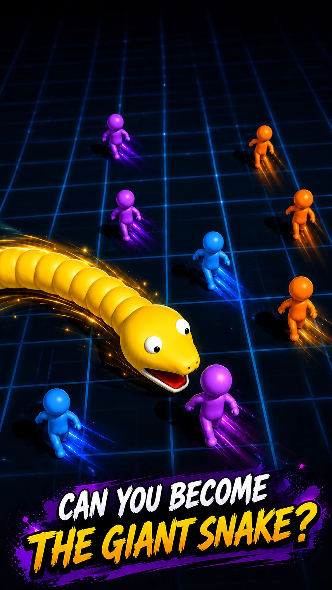 Snake vs StickMan : Big Snake screenshot