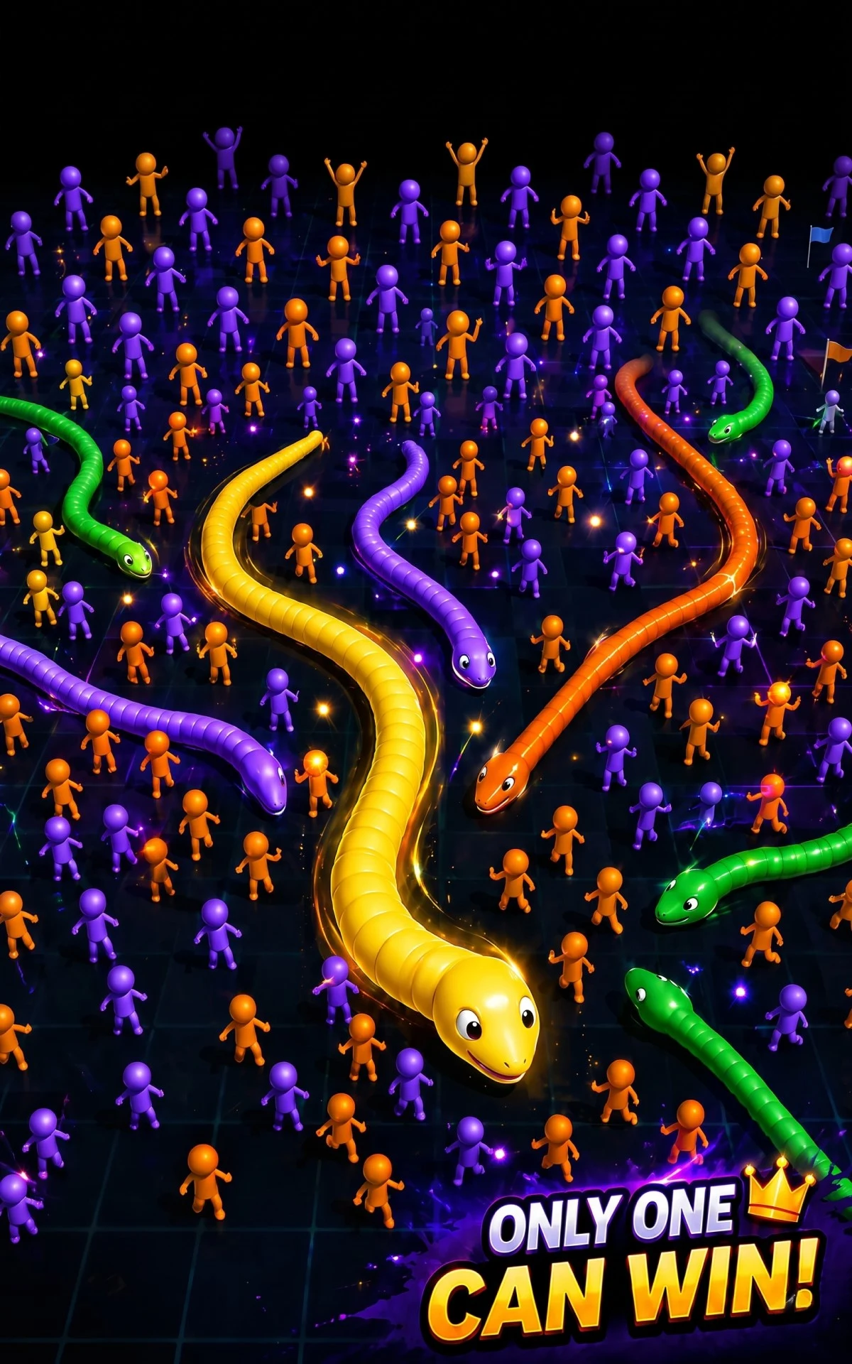 Snake vs StickMan : Big Snake screenshot