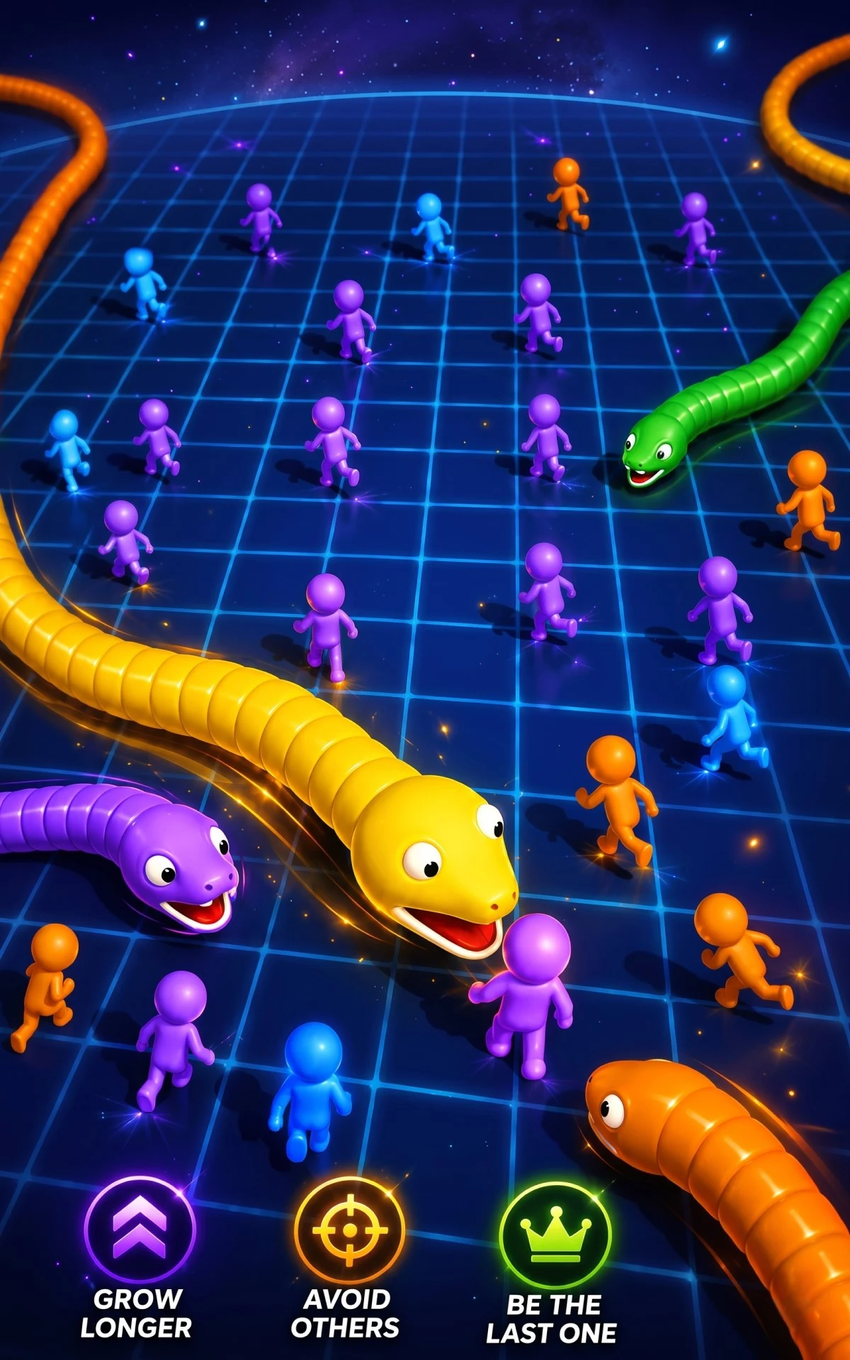 Snake vs StickMan : Big Snake screenshot